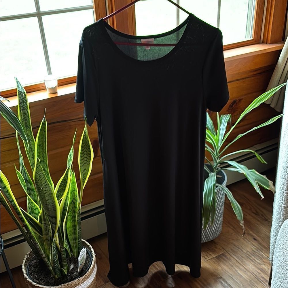 LuLaRoe Black Ribbed Dress